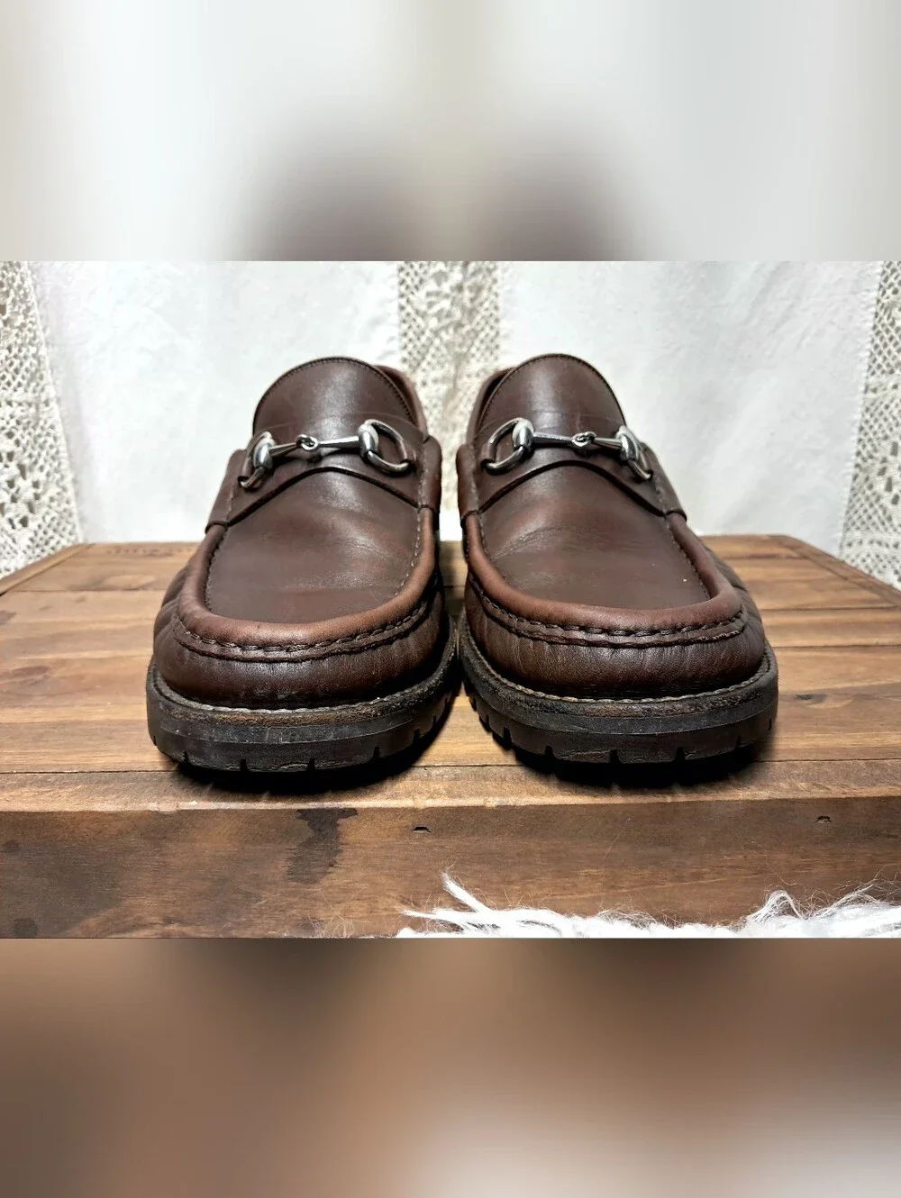 Vintage Gucci Men's Horsebit 1953 Leather Loafers Size 10.5 UK Or 11.5 US